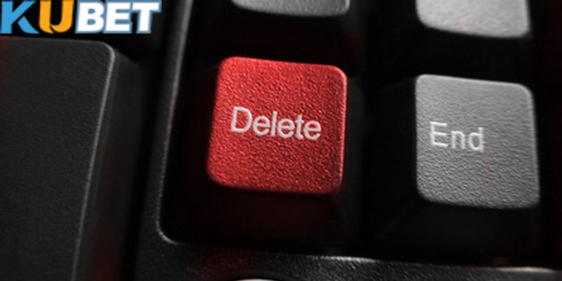 Cách xóa tài khoản Kubet