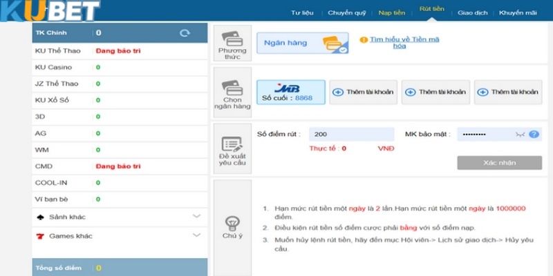 Khách hàng luôn phải giao dịch qua phương thức hợp lệ